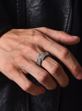 天使翅膀戒指设计感小众复古