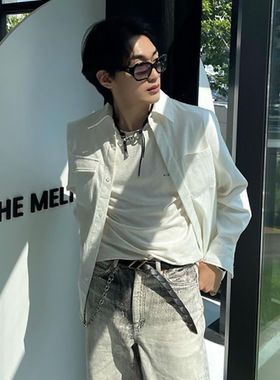 钥匙扣圆环皮革项链裤链两用配饰