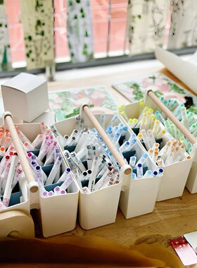 幼儿园画室美工区材料水彩画笔收纳环创阅读角区域布置装饰中小班