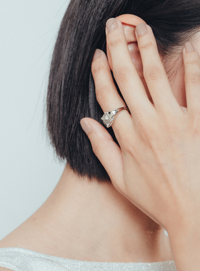 T.MAJOR中性银手工感原创开口戒