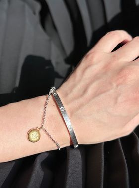 T.MAJORS925分色电镀拉丝手链