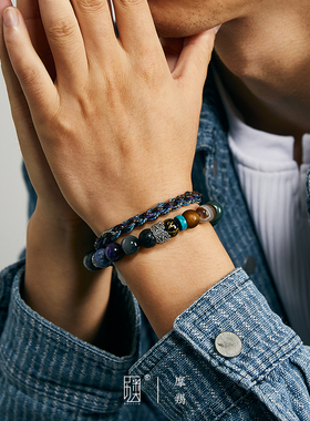 手工编织转运珠纯银玛瑙