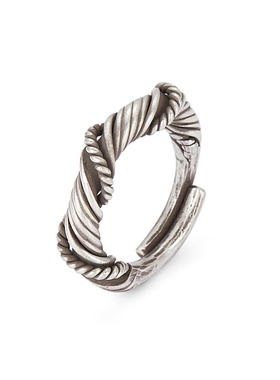 口力米大男纯银潮流戒指