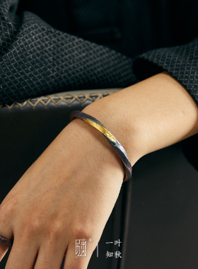 定制莫比乌斯环手镯纯银黄金