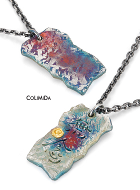 口力米大足银黄金男镶金项链刻字