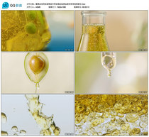 Olive oil edible oil Vegetable Oil Cold Pressed Oil Pour Oil 3d Gold Liquid Special Effects Video Material