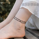 Red rope anklet for women sterling silver 2024 new style trendy animal year