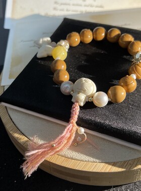 猴头手串雕刻野生文玩哆啦A梦