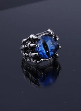 龙爪神秘多色恶魔之眼眼镜戒指