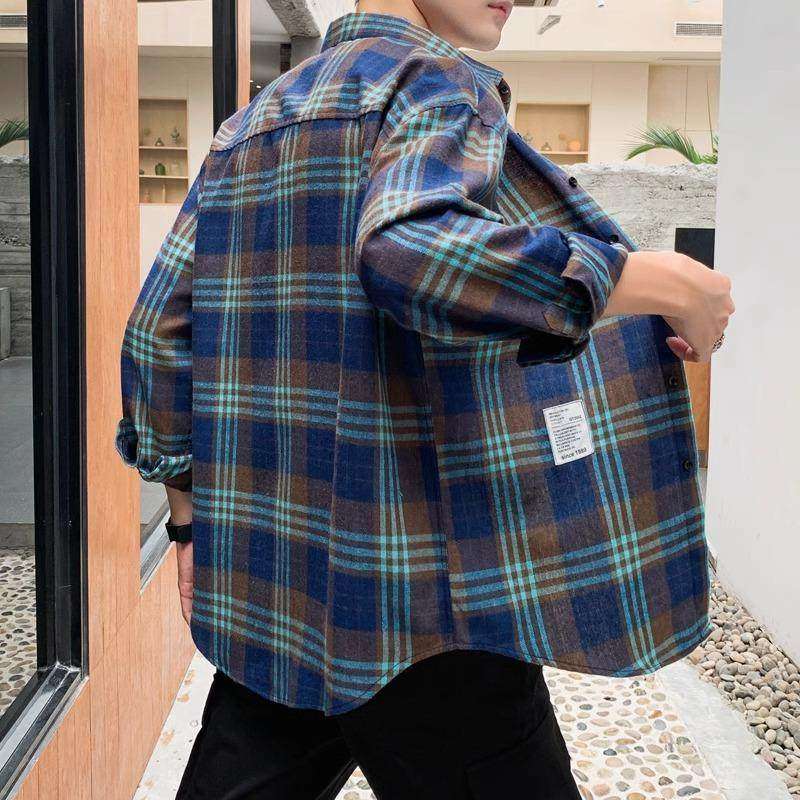群豪正品高端伟志男士衬衫新款长袖格子潮流休闲韩版时尚百搭上衣,淘宝优惠券,粉丝福利购,淘宝优惠卷
