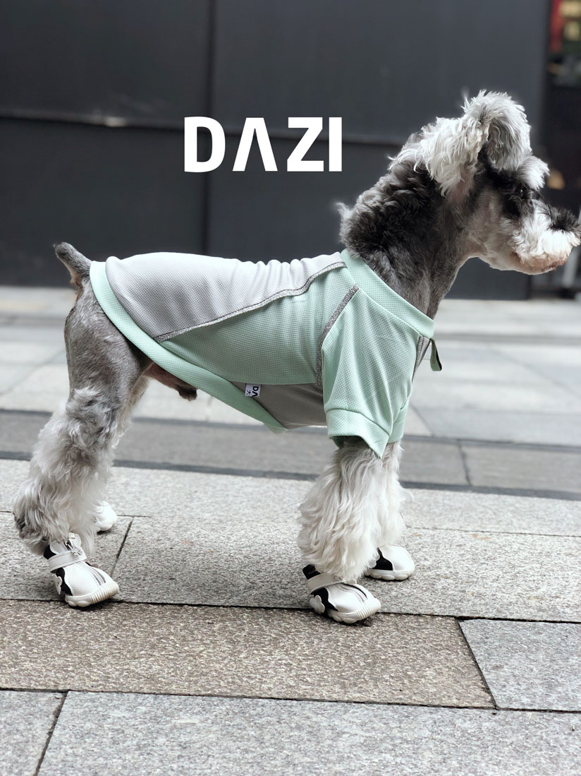 大子原创设计夏季防蚊虫防晒宠物狗运动套头衣服 雪纳瑞比熊 泰迪 - 图0