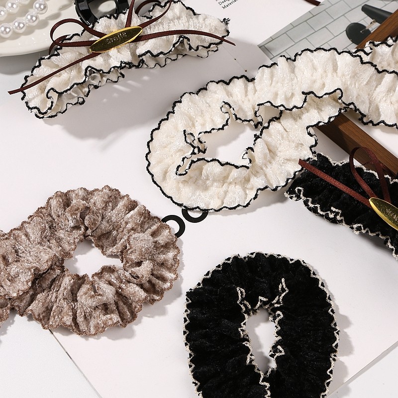 珊瑚绒皱褶波浪裙边织带发箍发饰DIY蝴蝶结辅料鞋包装饰芽边带,淘宝优惠券,粉丝福利购,淘宝优惠卷
