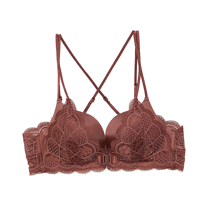 聚拢小胸加厚上托蕾丝套装性感文胸 柯莲丝文胸