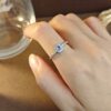Natural tanzanite ring