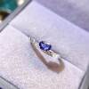 Simple natural sapphire ring