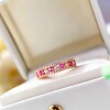 S925 silver full row diamond ring medieval design fairy style