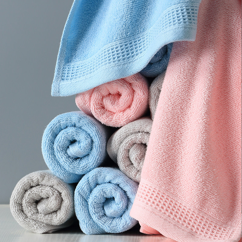 雅棉amain全棉纯棉家居款毛巾马卡龙色系简约面巾五星级酒店专用