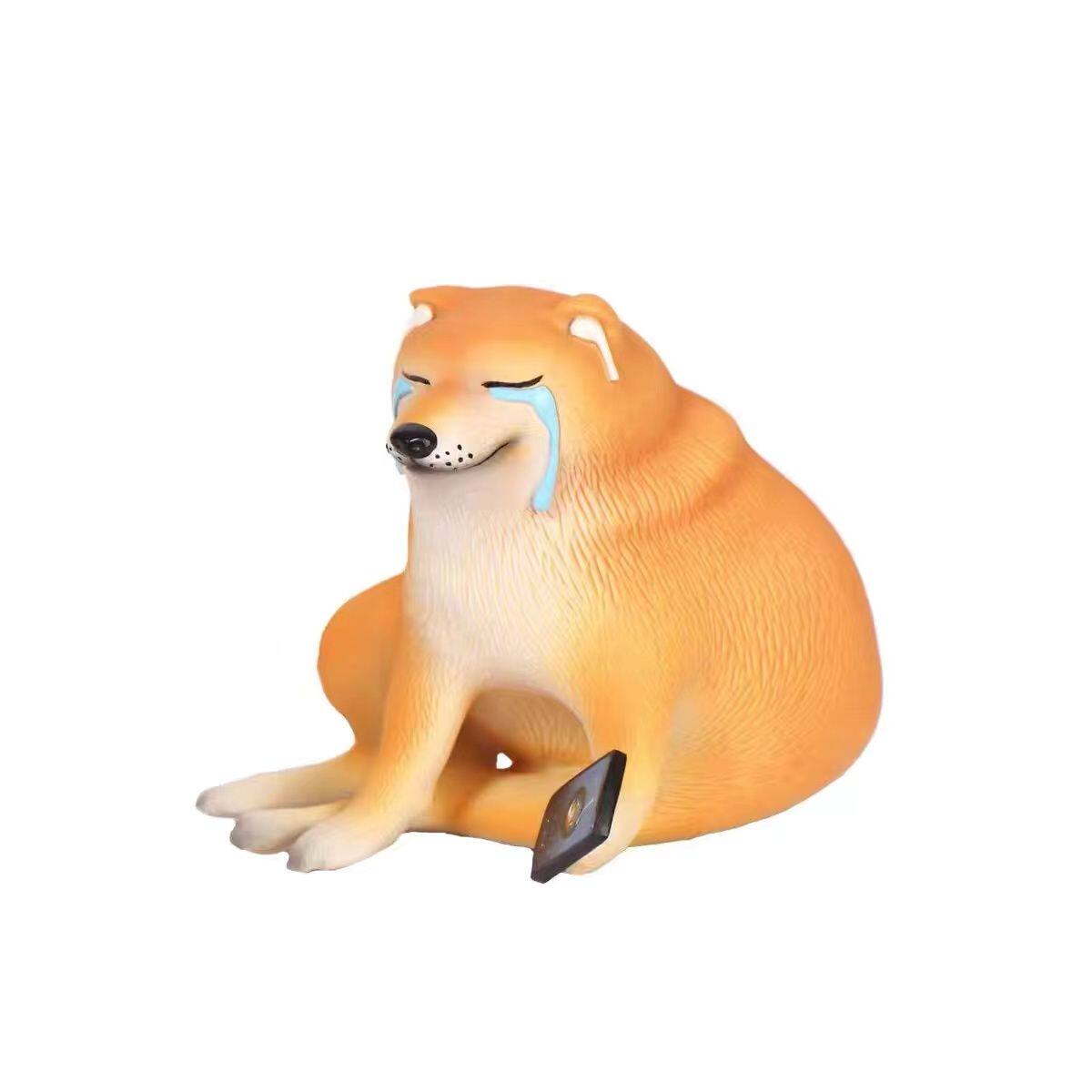 emo狗狗沙雕柴犬网抑云哭哭狗模玩潮玩gk手办送朋友礼物玩意_虎窝淘