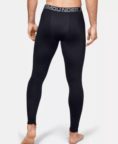 安德玛UA男子ColdGear冬季新款保暖加绒运动训练紧身长裤1282959 - 图2