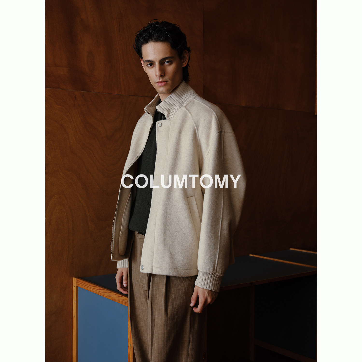 立领毛呢外套男2025秋冬季新款短款潮流含绵羊毛夹克加厚呢子大衣,淘宝优惠券,粉丝福利购,淘宝优惠卷