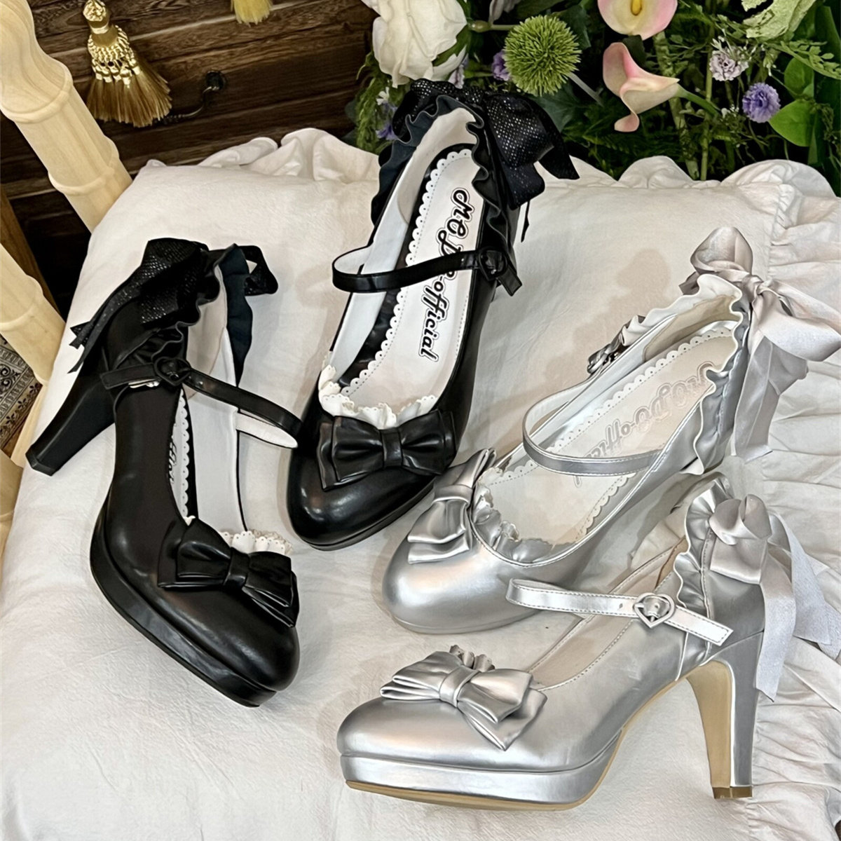 现货丨人偶花嫁丨优雅高跟Lolita鞋小尖圆头cla女鞋,淘宝优惠券,粉丝福利购,淘宝优惠卷