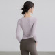 VOJ yoga clothing top mesh training sports long sleeves