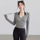 VOJ hooded yoga wear autumn slim fit sports fitness