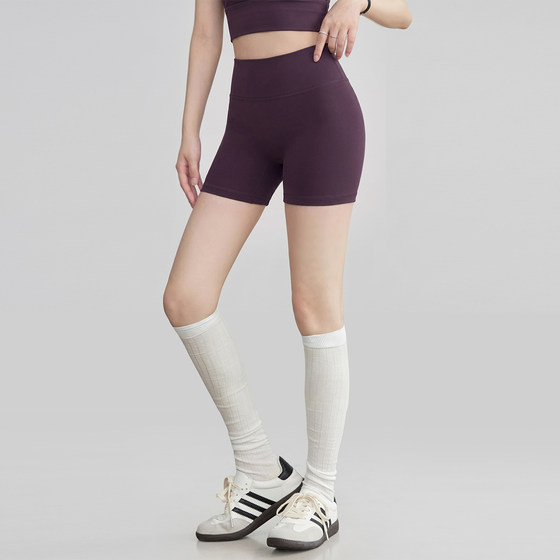 Women's three-point yoga shorts summer high-waist butt-lifting sports pants