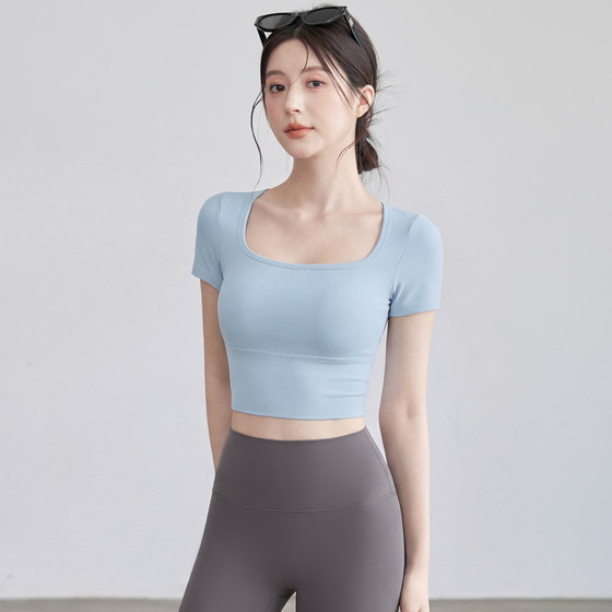 VOJ yoga wear running sports outdoor short-sleeved tops