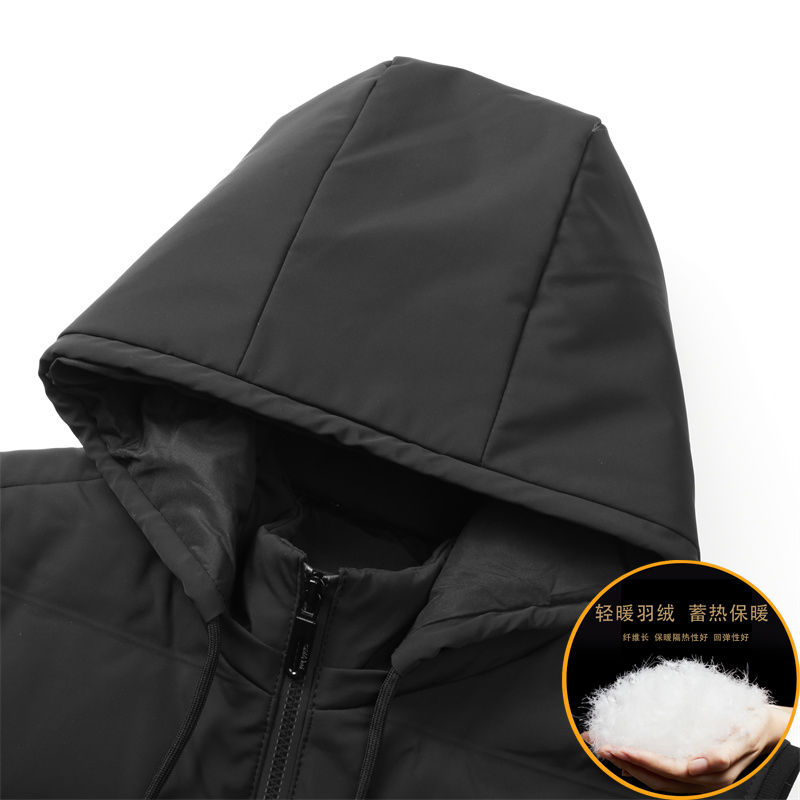 2025年秋季连帽时尚都市鸭绒男装羽绒马甲 - 图3