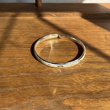 千凤银足银999满天星纯银手镯女