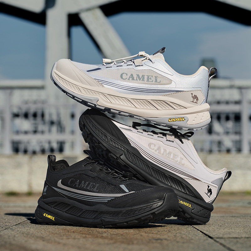 骆驼网面鞋2026春季新款透气免系防滑耐磨休闲运动鞋情侣男女同款,淘宝优惠券,粉丝福利购,淘宝优惠卷