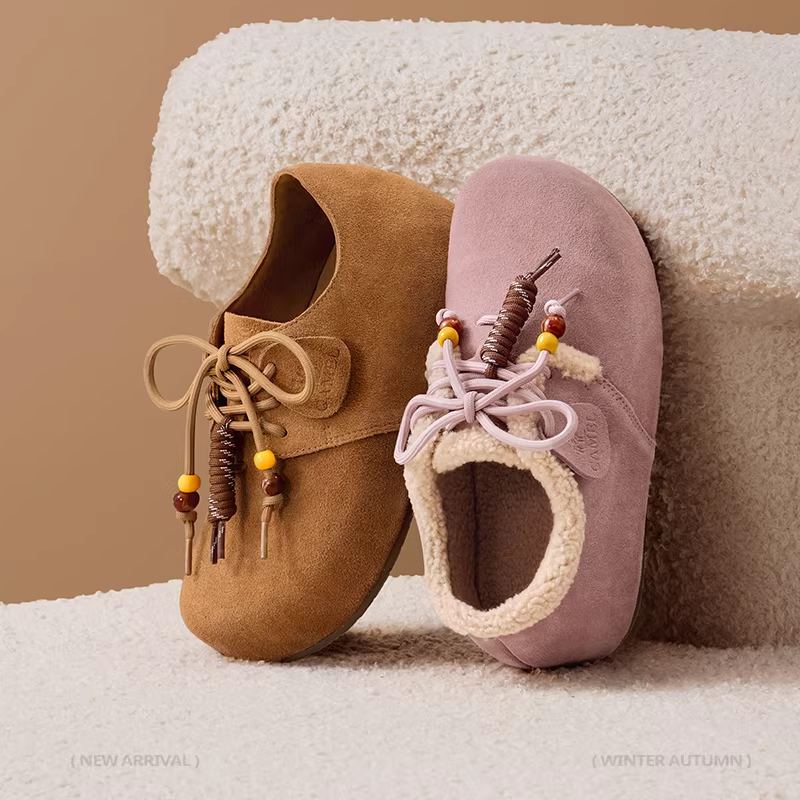 骆驼女鞋2026年休闲复古勃肯鞋女穆勒鞋平底圆头单鞋,淘宝优惠券,粉丝福利购,淘宝优惠卷