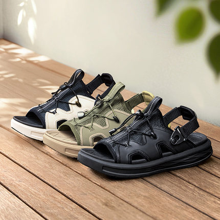 骆驼男鞋夏季新款透气户外凉鞋运