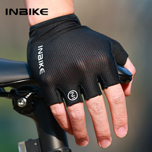 INBIKE 春夏季骑行手套半指减震户外运动公路山地自行车装备男女