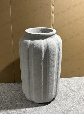湖森新中式砂岩绿植花器工厂直销