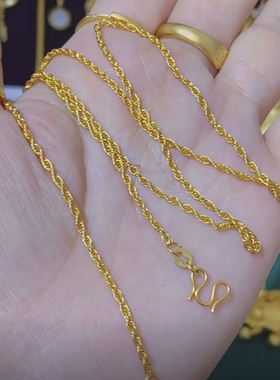 大米珠项链钛钢女简约