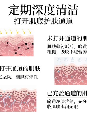毛孔净透按摩膏美容院去黑头粉刺角质面部护理 深层清洁净化霜