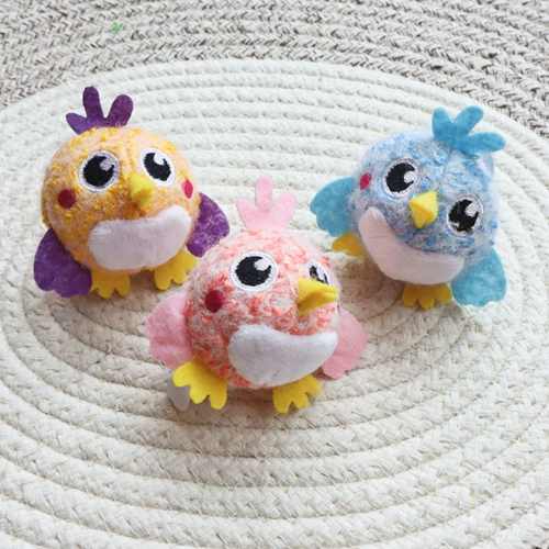 Плюшевая игрушка, мятная имитация птицы, кот