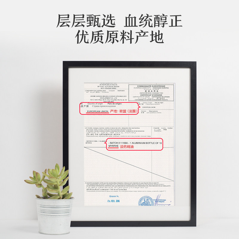 阿芙没药10ml单方植物油面部精油 阿芙单方精油