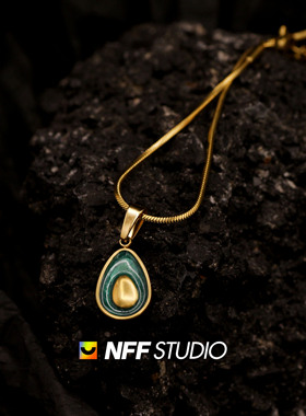 可爱小众气质牛油果锁骨链