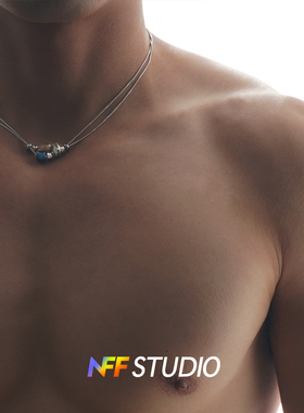 NFF钛钢异形串珠项链潮小众设计