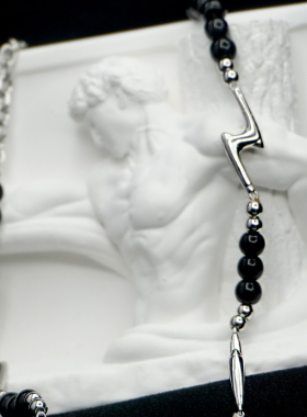 NFF闪电串珠项链男款潮小众设计