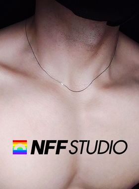 NFF925银男高级感锁骨链素链颈链