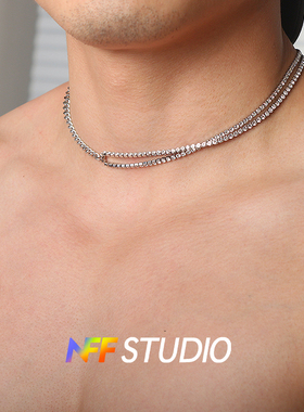 NFF排钻拼接锁骨链锁骨链