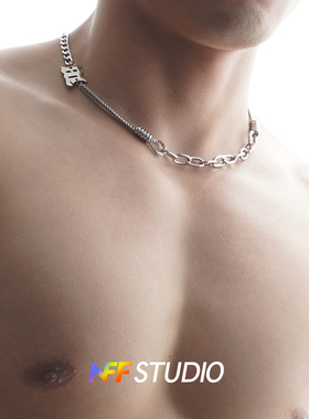 NFF原创字母设计钛钢项链
