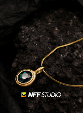 钛钢镶嵌宝石通用气质简约细链