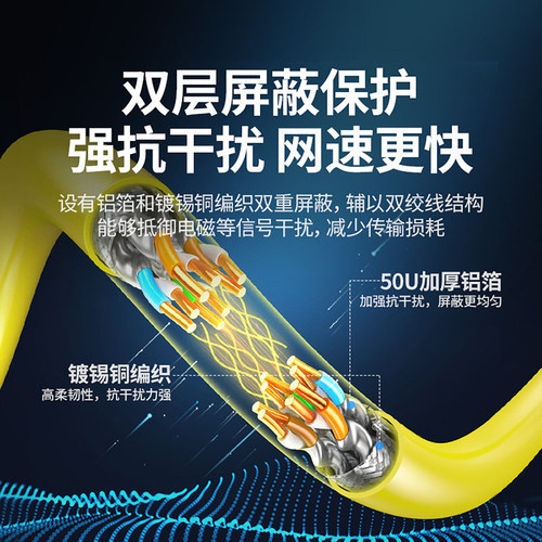 绿联八类网线万兆双屏蔽家用工程工业室外poe监控专用8类网络整箱 - 图2