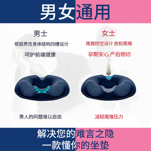 医用痔疮坐垫防褥疮座垫圈臀部记忆棉透气孕妇术后轮椅护理气垫圈 - 图2