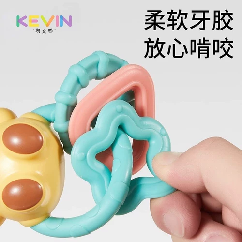 Музыкальная успокаивающая погремушка для сна, 3-6 мес., можно грызть, 0-1 лет, раннее развитие